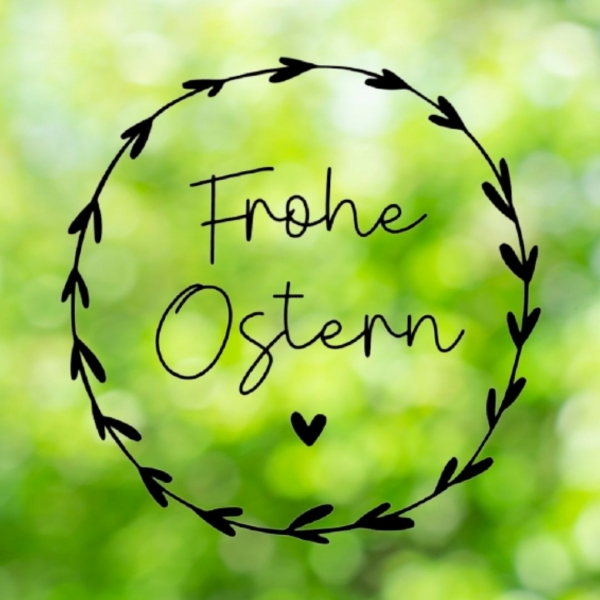 Vinyl Sticker Kranz Frohe Ostern